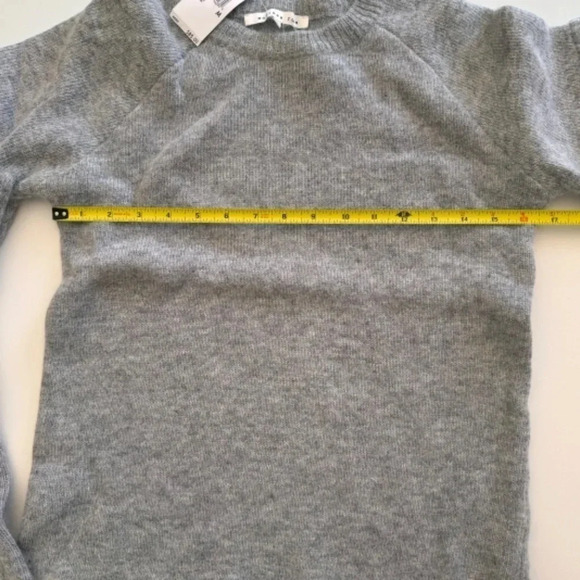 Revolve- Endless Rose- NWT-Cut Out Sleeve- Romantic Sweater- Mohair-Grey- M - Picture 11 of 13